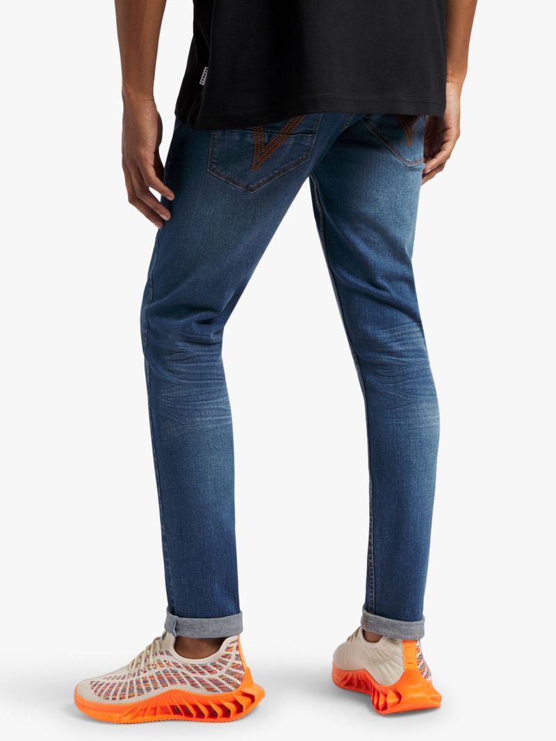 Redbat Men's Medium Wash Super Skinny Jeans