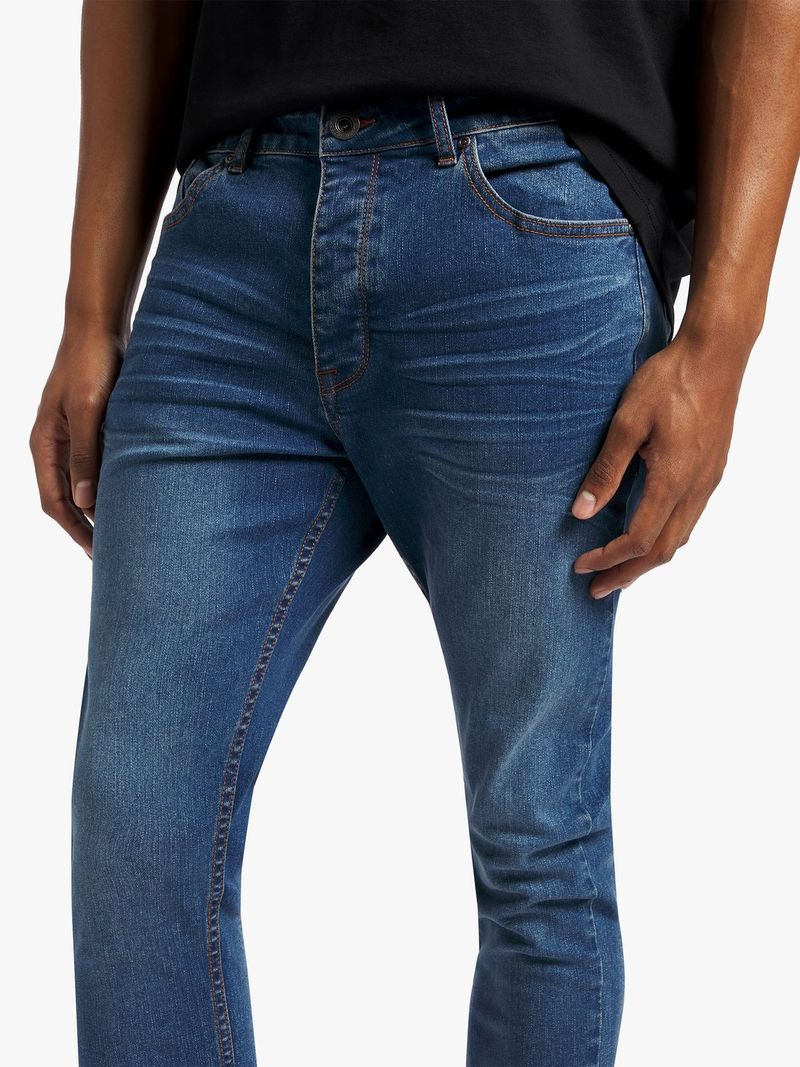 Redbat Men's Medium Wash Super Skinny Jeans