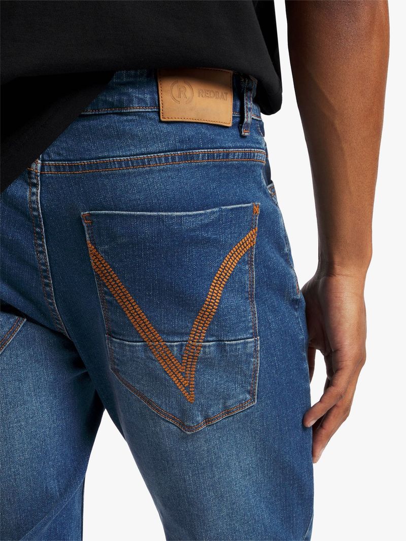 Redbat Men's Medium Wash Super Skinny Jeans