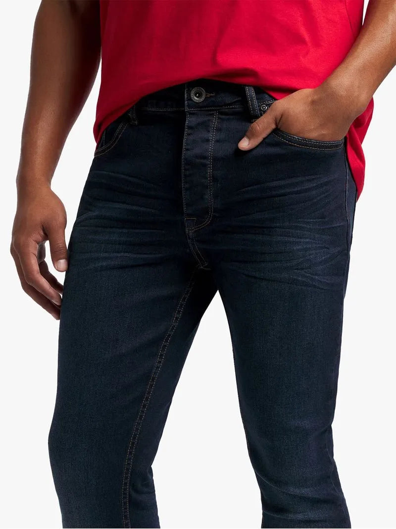 Redbat Men's Dark Wash Super Skinny Jeans