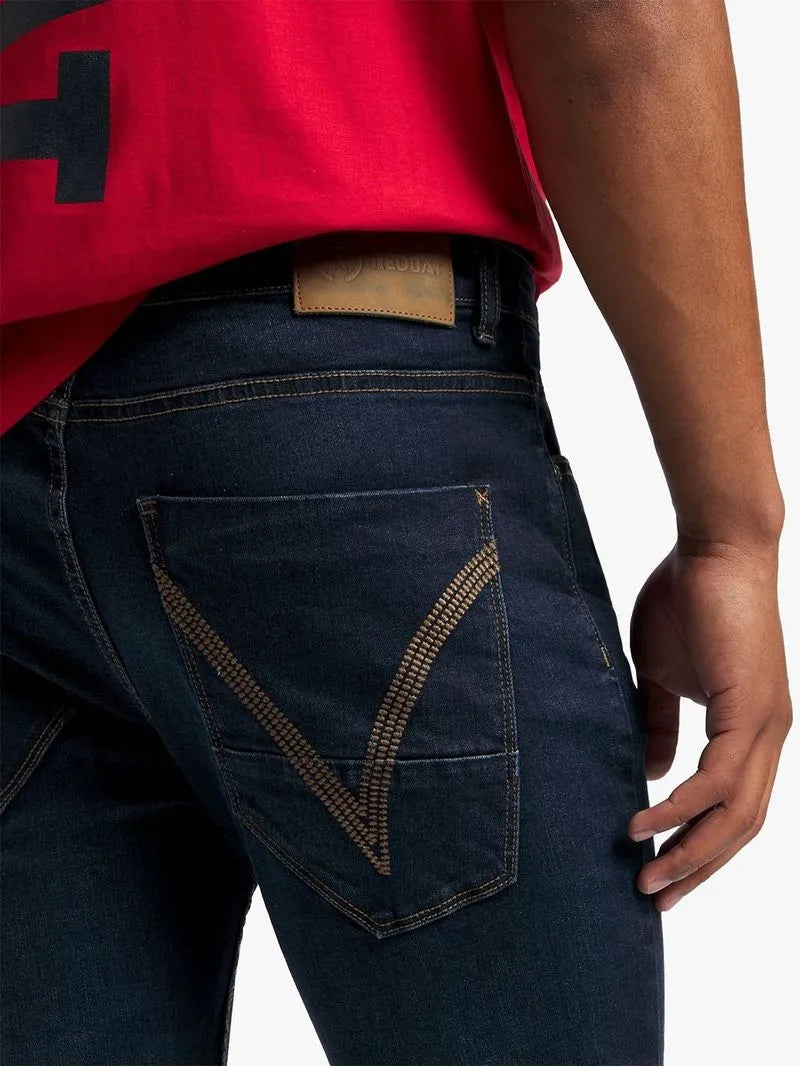 Redbat Men's Dark Wash Super Skinny Jeans