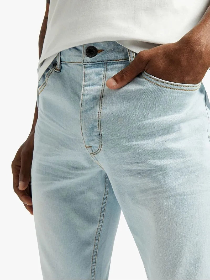 Redbat Men's Light Wash Super Skinny Jeans