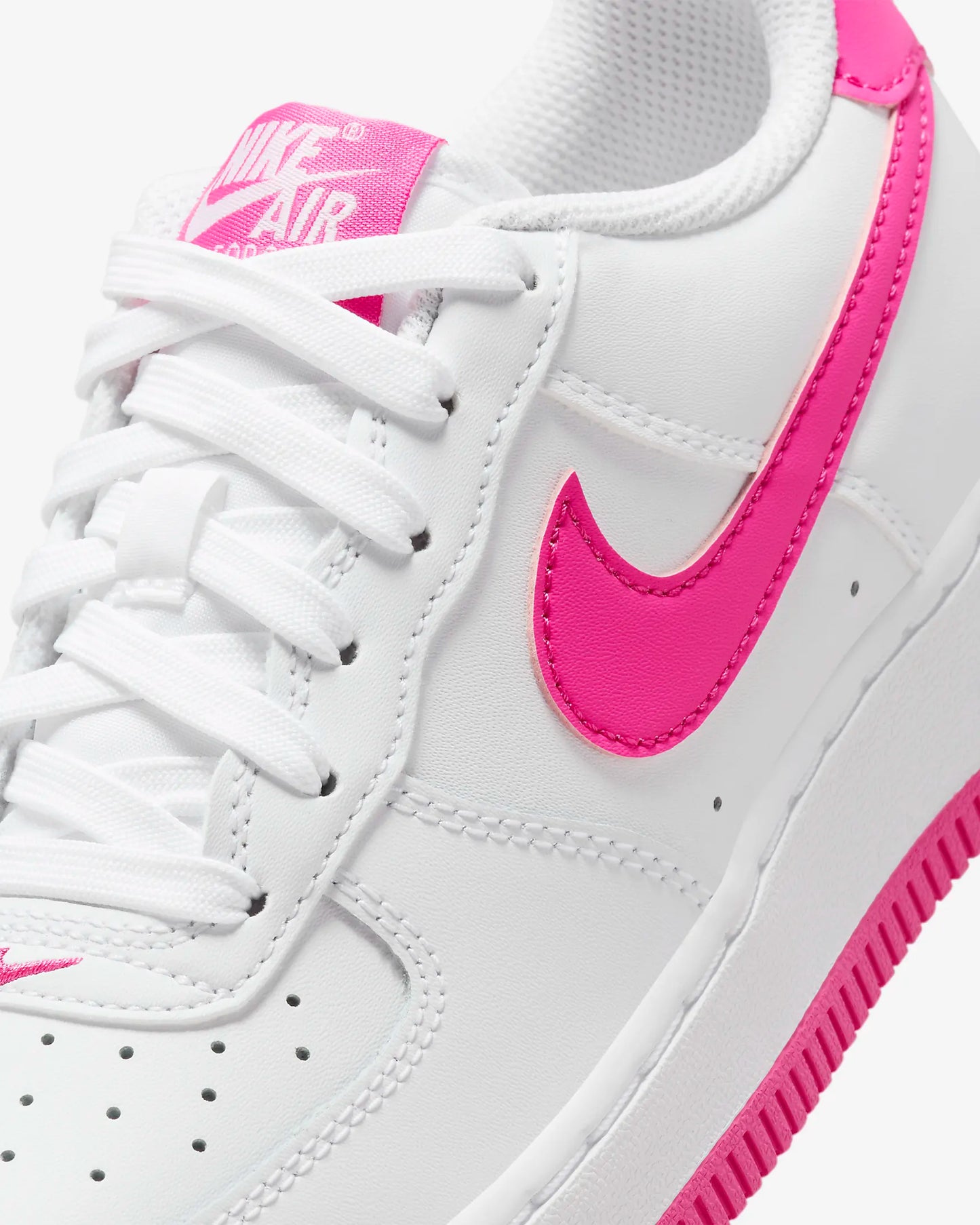 Nike Air Force 1 Low '07 "White/Fuschia" - Kids