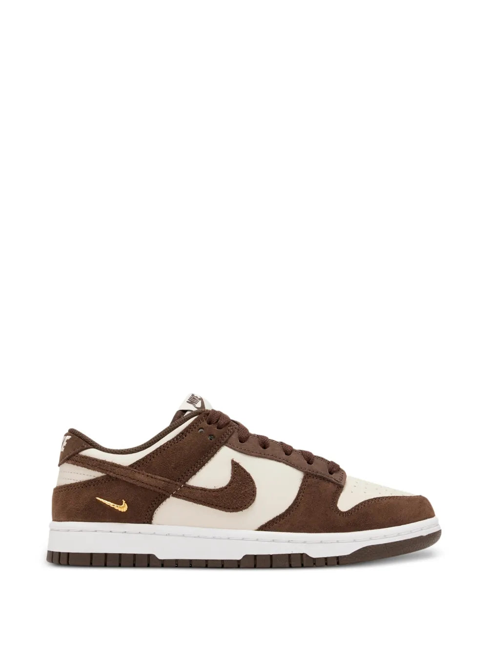 Nike Dunk Low suede-panelled sneakers - Brown