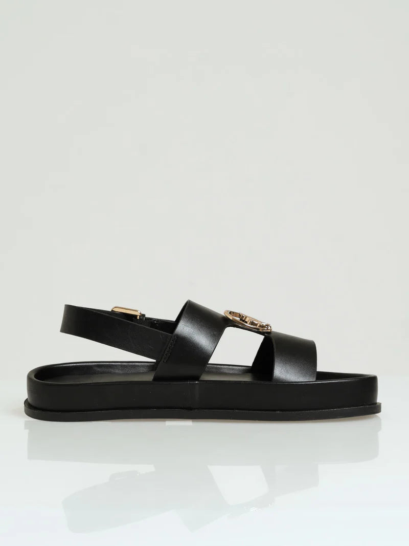 Womens Polo Moulded Unit Trim Sandal - Black