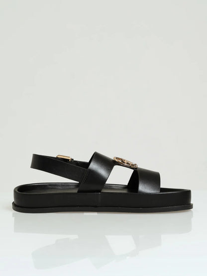 Womens Polo Moulded Unit Trim Sandal - Black