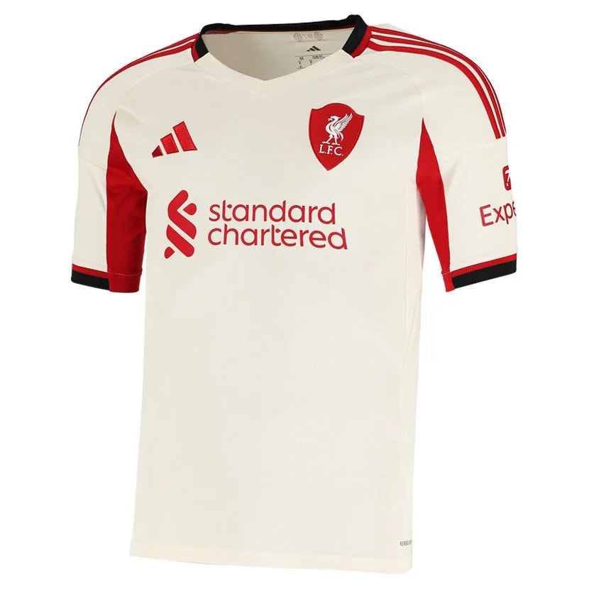 Adidas Performance Liverpool 25/26 Away Jersey Mens Cloud White