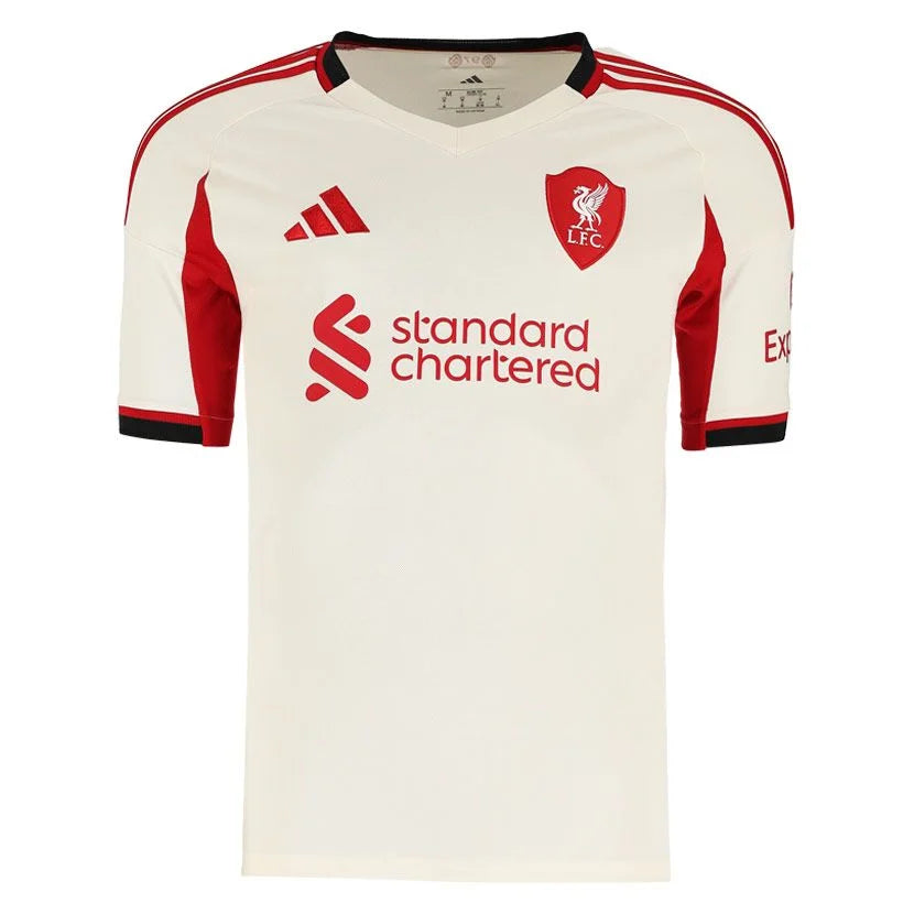 Adidas Performance Liverpool 25/26 Away Jersey Mens Cloud White