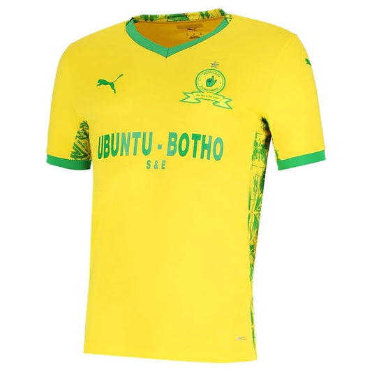 Puma Mamelodi Sundowns 25/26 Home Jersey Mens Yellow/Green